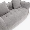 thumbnail image 3 of PORKISS Oversized Bean Bag Chair with 2 Pillows, Giant Large Loveseat Bean Bag Chair Couch for Adults Teens, Chenille Fabric Sofa, Grey, 3 of 12