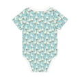 thumbnail image 5 of Balery White Geese and Flower Pattern Baby Climbing Clothes Infant Bodysuit Cute Infant Bodysuit Baby Romper-2 Years, 5 of 7