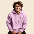 thumbnail image 3 of Dalix Astronaut Embroidered Fleece Zip Hoodie Cold Fall Winter Mens in Light Pink XL X-Large, 3 of 5