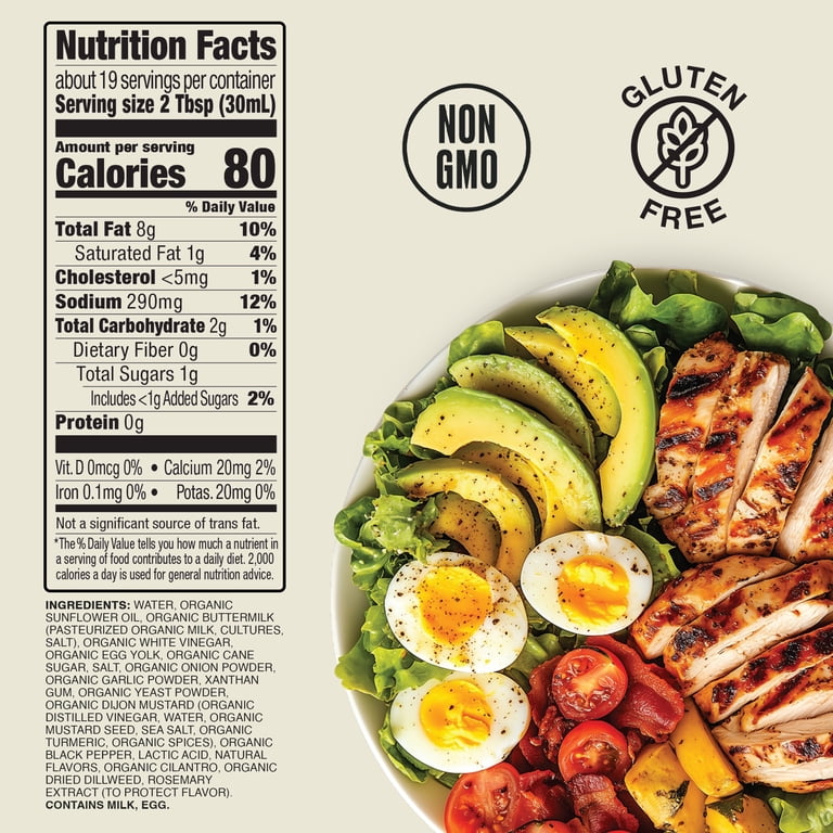 salad dressing calories ranch Marzetti Simply Dressing, 12 fl oz Real good Hellmann's Classics Ranch Salad Dressing