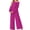 Mulberry, variant on MINTREUS Women's Pajama Set Long Sleeve Sleepwear Set Soft Two Piece Matching Set with Pockets
