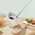 thumbnail image 4 of 3Pcs Stainless Steel Culinary Ladle 2 oz One-Piece Dishwasher Safe Home, Restaurant, Buffet and Catering Serving Ladle for Sauces, Soup, Gravy, and Salad Dressing, 4 of 5