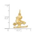 thumbnail image 3 of 10k Yellow Gold Diamond-cut Skier (16x20mm) Pendant / Charm, 3 of 3