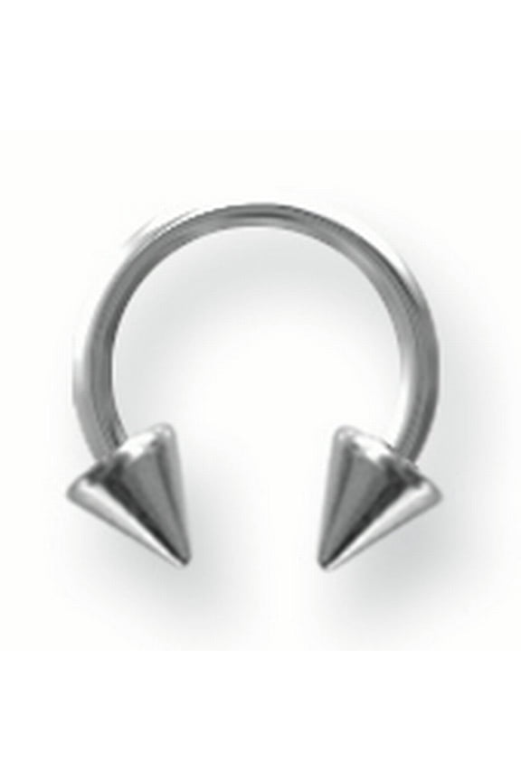 SGSS Circ BB w Stl Cones 18G (1mm) 5/16 (8mm) Dia w 4x4mm Cones