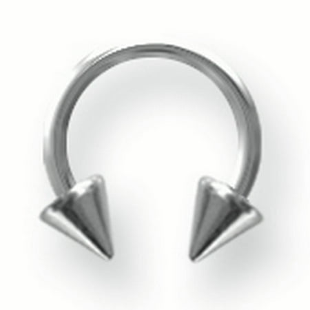 SGSS Circ BB w Stl Cones 18G (1mm) 5/16 (8mm) Dia w 4x4mm Cones