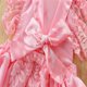 thumbnail image 5 of Gibobby Mamelucos para bebe niño Baby Girl Sling Alfabeto Patrón Pequeño Traje de rastreo de manga voladora y diadema 0 a 18 meses(Rosa, 0-6Meses), 5 of 5