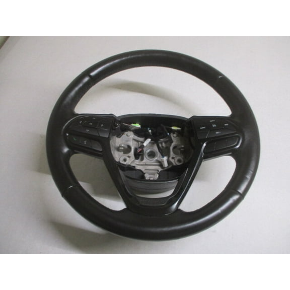 Pre-Owned 2020 Jeep Cherokee Leather Steering Wheel w/Cruise Control OEM LKQ - Verify Specific Vehicle Fitment In Description - (Good)