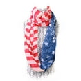 thumbnail image 2 of Figure 8 Multi Loop Scarf - American Flag, 2 of 2