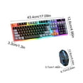 thumbnail image 3 of Ankereame Wired Keyboard and Mouse Combo, RGB Backlit Mechanical Feel, 16000 DPI, No Lag USB, for Gaming & Office, 3 of 6