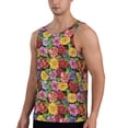 thumbnail image 2 of Gaeub Daisies Flowers Men's Athletic Tank Top, Workout Sleeveless Shirts, Running Tank Tops for Gym, Running, Training - X-Large, 2 of 9