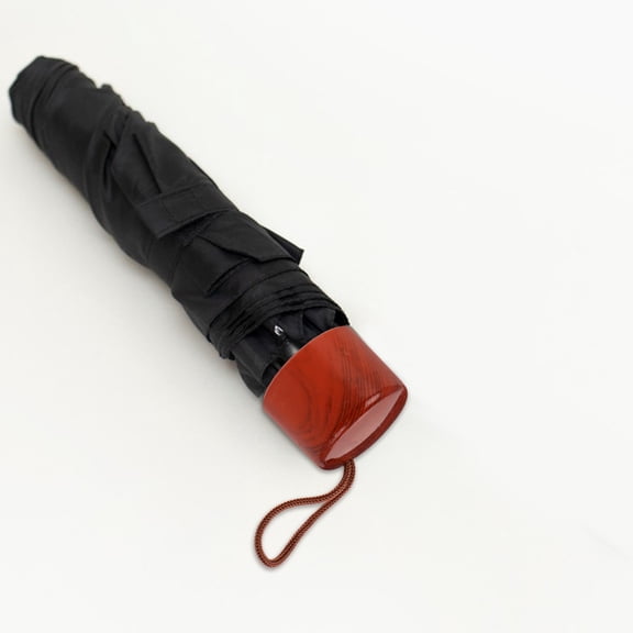 HEMOTON Auto Umbrella Handle Cane Umbrella Handle Travel 4.00X4.00X3.00CM Brown