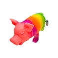 thumbnail image 4 of 8" Snorting Rainbow Colored Rubber Pigs (3 Pack) Squeezable Noisemakers Great Game Prize for Carnivals and Party Toy, 4 of 7