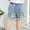 Blue, variant on Cethrio Kids Girls Denim Shorts, Embroidered Printed Pocket Elastic Waist Short Jeans Light Blue Size 4 T