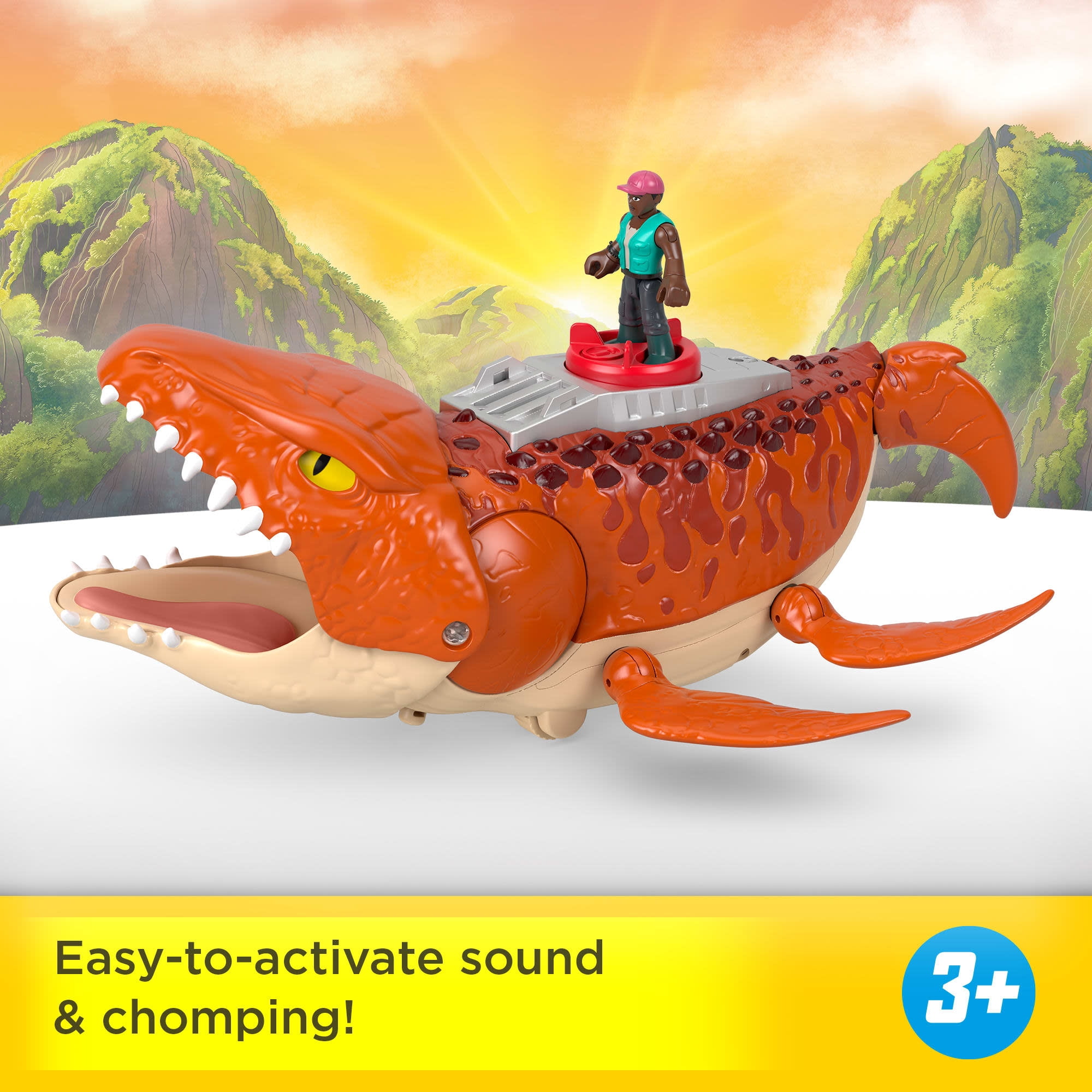 Fisher-Price Imaginext Jurassic World Rebirth Aquachomp Mosasaurus