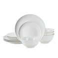 thumbnail image 4 of Mainstays Emelie 12-Piece Stoneware Dinnerware Set White, 4 of 12