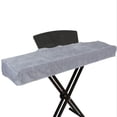 thumbnail image 2 of Cubierta de Manualidad Sunnimix con Diseño Elegante para Piano 133 x 29 x 11 Gris, 2 of 8