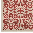 thumbnail image 3 of Modway Ariana Vintage Floral Trellis 4x6 Indoor and Outdoor Area Rug in Red and Beige, 3 of 9