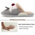 thumbnail image 4 of Ecetana Women's Christmas Fuzzy Cute Warm House Slippers Bedroom Indoor Shoes, 4 of 7