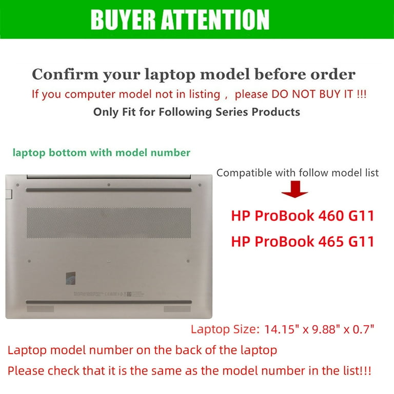 MCover Case Only Compatible For 2022～2025 16" HP ProBook 460 | 465 G11 & EliteBook 860 | 865 G9 G10 G11 Series Windows Notebook PC (Not For Other HP Models)- Orange