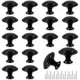 thumbnail image 1 of Romeda Herrajes para cajón, 18 piezas, perillas y jaladeras negras para gabinete, 1 of 7