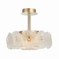 thumbnail image 2 of Artcraft Lighting Bloom Collection Support Semi-Plat en Laiton à 6 Lumières, 2 of 7