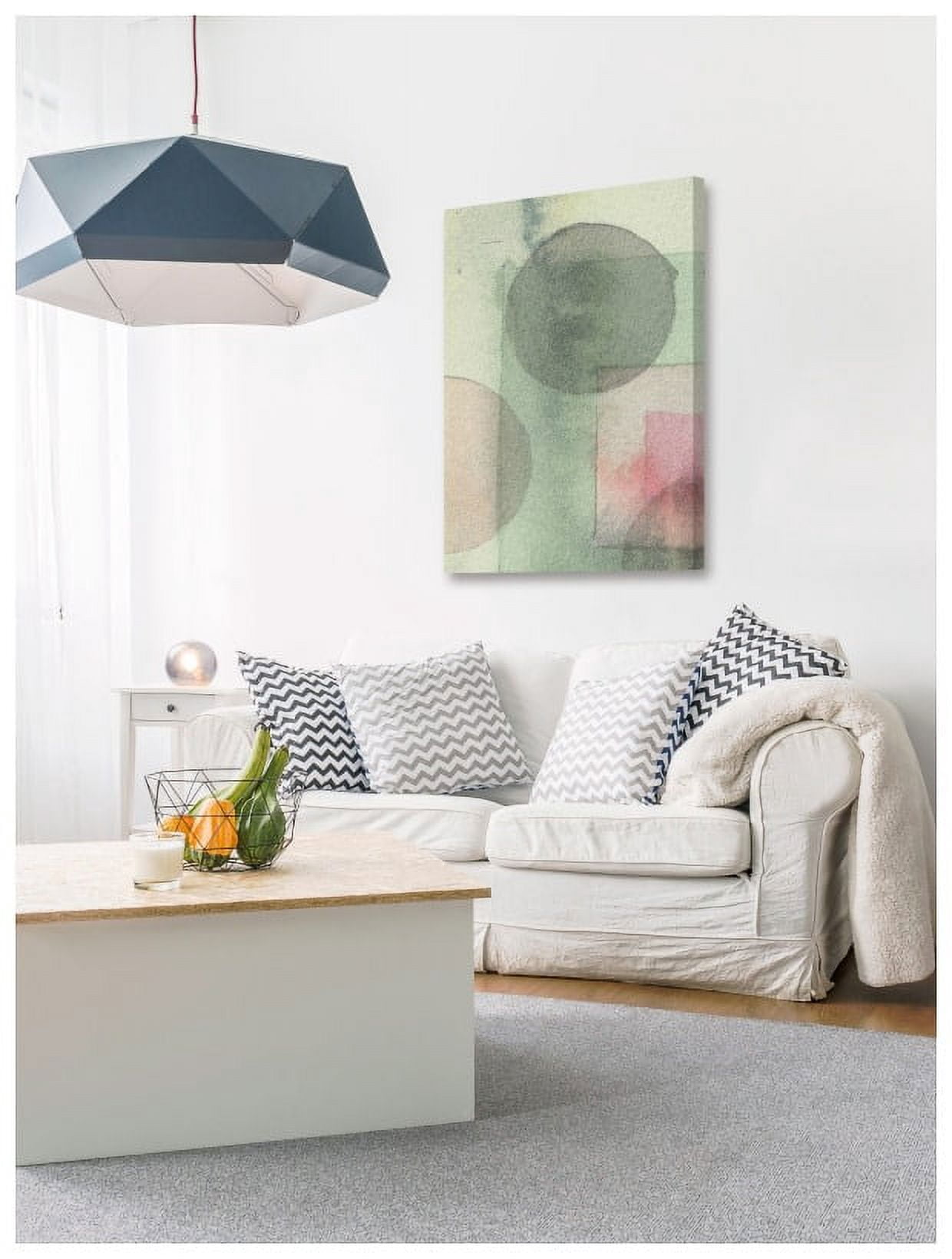 "Shapes Decide" Painting Print on Wrapped Canvas