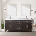 thumbnail image 5 of Laurel 72 in W x 22 in D Brown Oak Double Bath Vanity, 5 of 5