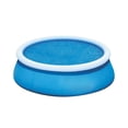 thumbnail image 2 of IMossad 10' UV Resistant Blue Round Pool Cover for Above-Ground Pools, 2 of 7