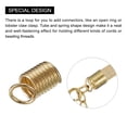 thumbnail image 4 of 400uds Bobina Cuerda Extremos, 5x9mm Hierro Resorte Tubo Tapa Broches con Bucles para Bricolaje Joyería Artesanal Producción, Oro Tono Unique Bargains Extremos de cordón para hacer joyas, 4 of 6