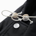 thumbnail image 6 of GuangCheng Mens Jacket Waterproof Ski Windproof Zippered Hooded Button Stand Collar Winter Thick Fleece Warm Coats, 6 of 9