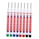 thumbnail image 5 of Rotuladores de Alcance Profundo de Cabeza Larga Multiusos, Herramienta de Carpintería, de Carpintero de Punta Larga de 20mm, Hardware de , 8 piezas-negro azul verde rojo, 13,5 cm, 5 of 6