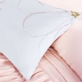 thumbnail image 3 of Ruffled comforter set,2 shams (1 in Twin/Twin XL) with Polyester and Microfiber,1 Square and 1 Oblong Secorative Pillows,Microfiber Cover and Polyester Filling,Easy Care and Machine washable,PINK, 3 of 9
