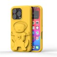 thumbnail image 4 of Allytechgroup Compatible with iPhone 16 Pro Case, Slim Lightweight EVA Phone Case with Kickstand Shockproof and Anti-Scratch Protective Bumper for iPhone 16 Pro, Yellow, 4 of 9