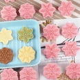 thumbnail image 3 of D-GROEE 9Pcs Christmas Cookie Cutter Plastic Snowflake Biscuit Mold 3D Mini Fondant Cookie Stampers DIY Christmas Party Molds, 3 of 8