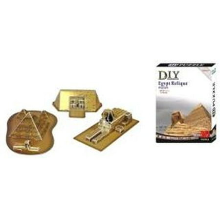 Egyptian Pyramids 3d - 3d Egyptian Relic Pyramid, Sphinx And Pharos Tomb Model Kit