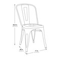 thumbnail image 5 of Bristow Armless Chair in Brushed Copper Finish 2 Pack, 5 of 5