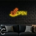 thumbnail image 4 of C-CRAFT Fried Chicken Open Neon Sign LED Light 27 inch for Chicken Restaurant Wall Art Decor, 4 of 5