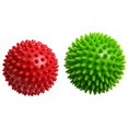 thumbnail image 2 of Bolas de masaje con pinchos, combo duro y suave, reflexología del estrés, juego de bolas sensoriales de puercoespín, paquete de 2 Adepaton ZFFLD281, 2 of 3