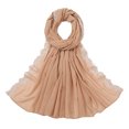 thumbnail image 2 of Happy date Chiffon Scarf Fashionable Dress Up Gauze Summer Solid Color Ultra-thin Chiffon Scarf Birthday Gift, 2 of 8