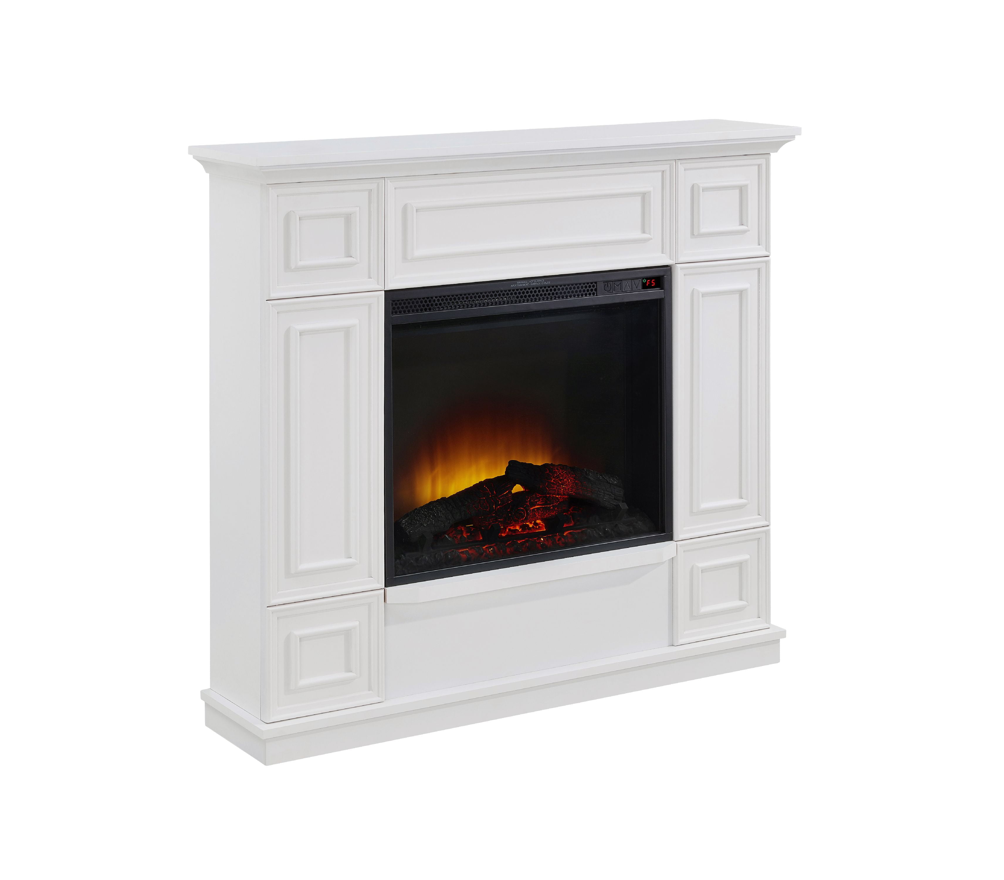 Bold Flame 43.31 inch Electric Fireplace free standing in White -  Walmart.com