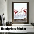 thumbnail image 6 of 4 Set Scary Blood Handprints Self Adhesive Halloween Stickers Wall Decals Haunted House Party Window Decor, 6 of 18