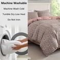 thumbnail image 6 of Mainstays Full/Queen Duvet Cover Set, Reversible All-Season, 3-Piece, Green Floral Bowknot, 6 of 11