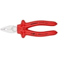 thumbnail image 1 of KNIPEX 03 07 200 Pinza universal aislados por inmersión en plástico reforzado, según norma VDE cromado 200 mm, 1 of 1