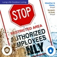 thumbnail image 5 of Do Not Enter Sign, Authorized Employees Only Sign,, 5 of 5