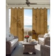 thumbnail image 4 of Yellow Marble Blackout Curtains 72 Inches Length, Marble Crack Fluid Vintage Modern Art Window Treatment Thermal Insulated Drapes for Bedroom Living Room 2 Panels 104x72 Inches, 4 of 8