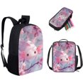 thumbnail image 2 of Adjustable Strap School Backpack 3 Piece/Set Bookbags with Lunch Pouch Pencil Case Swing Panda Designer Knapsack, 2 of 7