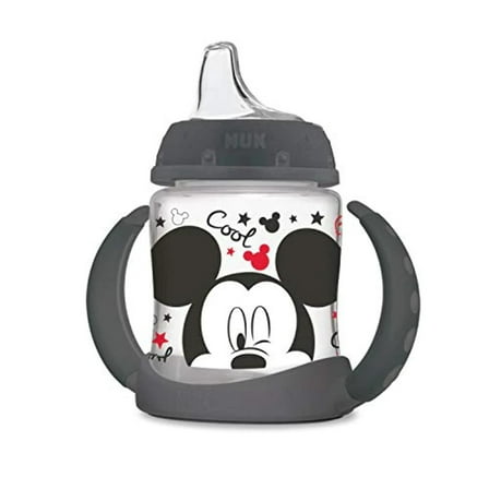 NUK Mickey Mouse Learner Cup, 5 oz, Soft Spout Sippy Cup, 1 Pack, 6  Months, Unisex