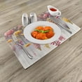 thumbnail image 2 of Ambesonne Spring Place Mats Set of 4, Farmhouse Dreamy Lavenders, Standard Size, Mustard Dried Rose Pearl, 2 of 5