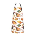 thumbnail image 2 of Naloa Thanksgiving Turkeys 1 Apron Kitchen Aprons with Pockets for Women Men Chef, 2 of 8