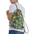 thumbnail image 3 of Drawstring Backpack, Beer And Soccer Light Waterproof Sports Gym Bag Draw String Back Bag for Men Women, Sackpack Cinch Workout Bag for Sports, Travel, Swimming, Beach, 3 of 8